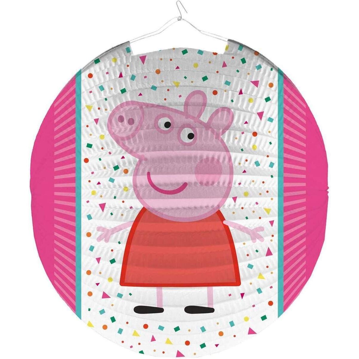 amscan Lampion aus Papier, Peppa Pig, 25cm