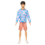 Barbie Fashionista Ken-Puppe - Blue and Pink Sweater