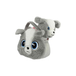 bb Klostermann Cutie-Handtasche mit Hund 18x20 cm grau