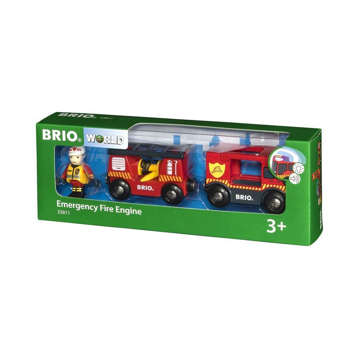 BRIO World Feuerwehr-Leiterfahrzeug mit Licht & Sound