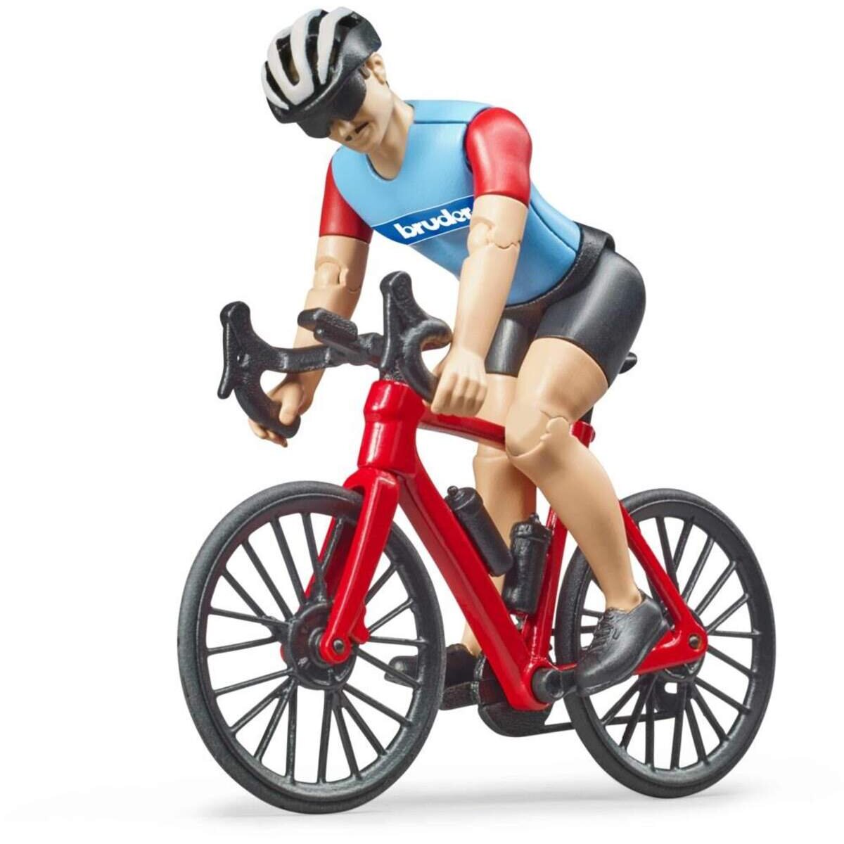 BRUDER® 63110 bworld Rennrad mit Radfahrer