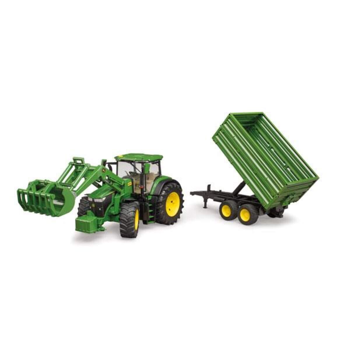 BRUDER® Traktor John Deere mit Anhänger, 1:16