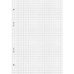 BRUNNEN Collegeblock Student, A5, 80 Blatt, gelocht, kariert