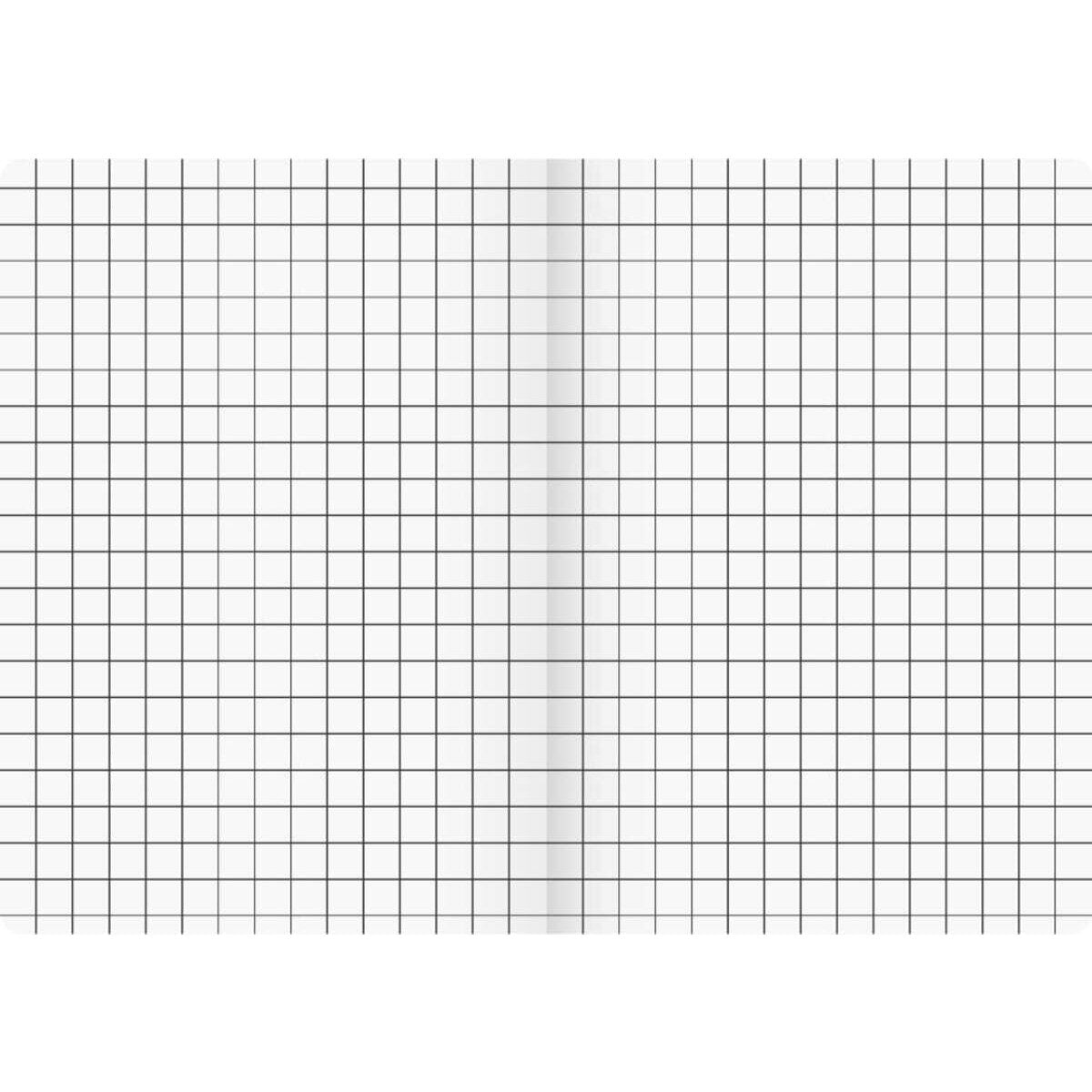 BRUNNEN Schulheft Young Vivendi A5, kariert, Liniatur 7, 16 Blatt