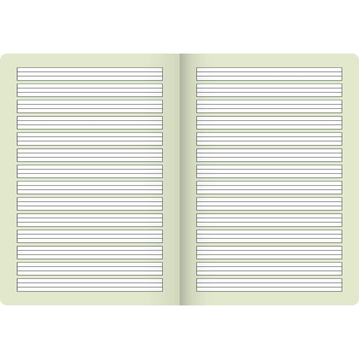 BRUNNEN Schulheft Young Vivendi gelb A4, liniert, Liniatur 1, 32 Blatt