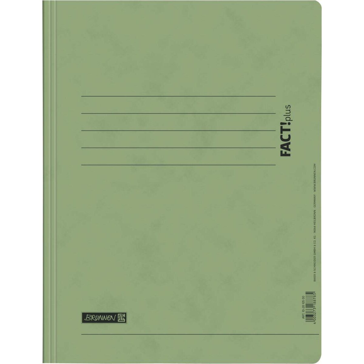 BRUNNEN Spiralhefter FACT!plus, grün, für A4