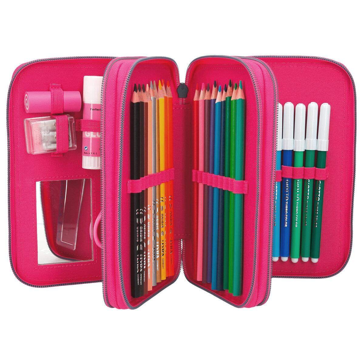 Depesche TOPModel Federtasche Popstar Gitarre, pink, 3-Fach, sortiert