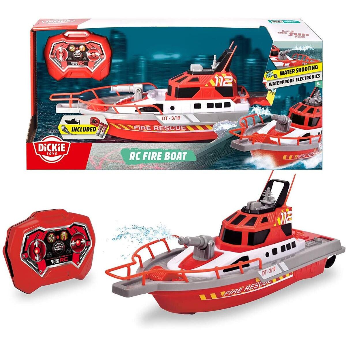 Dickie Toys RC Fire Boat ferngesteuertes Boot