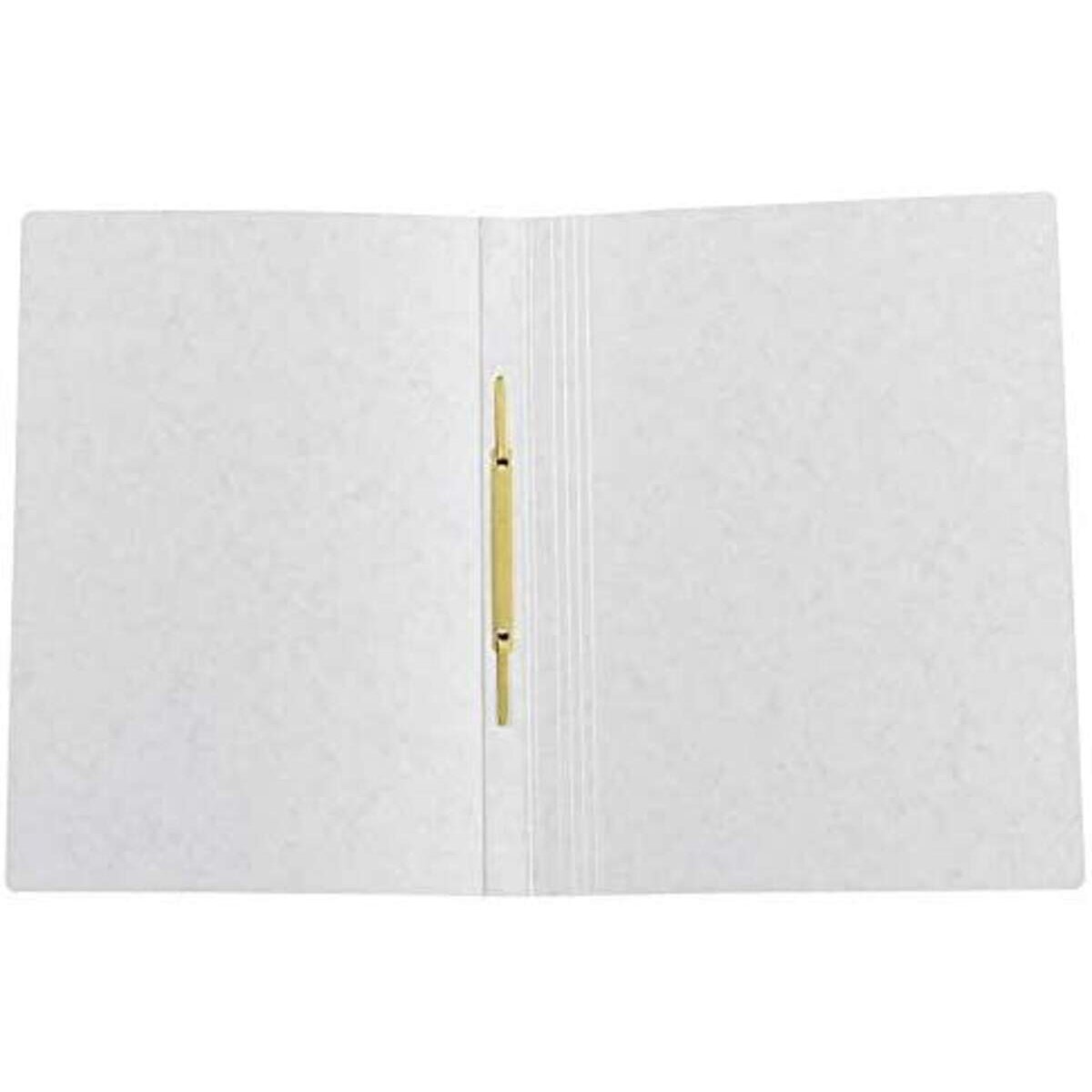 Exacompta Schnellhefter Colorspan bedruckt, 24 x 32 cm, für DIN A4, bis zu 350 Blatt, weiß