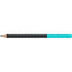 Faber-Castell Bleistift Jumbo Grip Two Tone schwarz-türkis