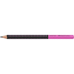 Faber-Castell Bleistift Jumbo Grip Two Tone, schwarz-pink