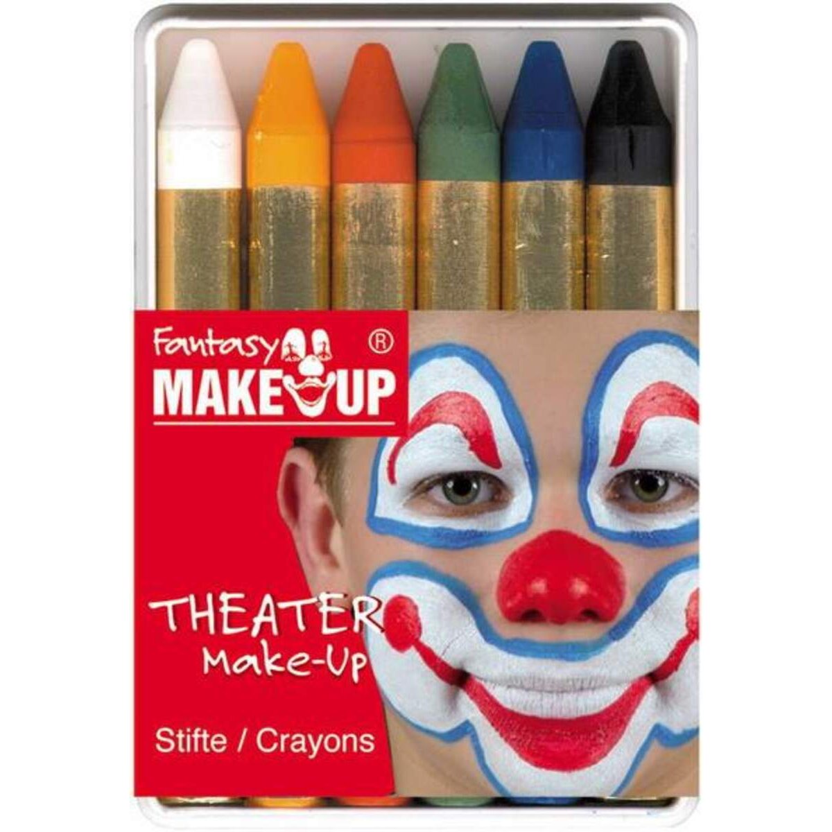 Fantasy Theater Make Up Schminkstifte Set mit 6 Farben