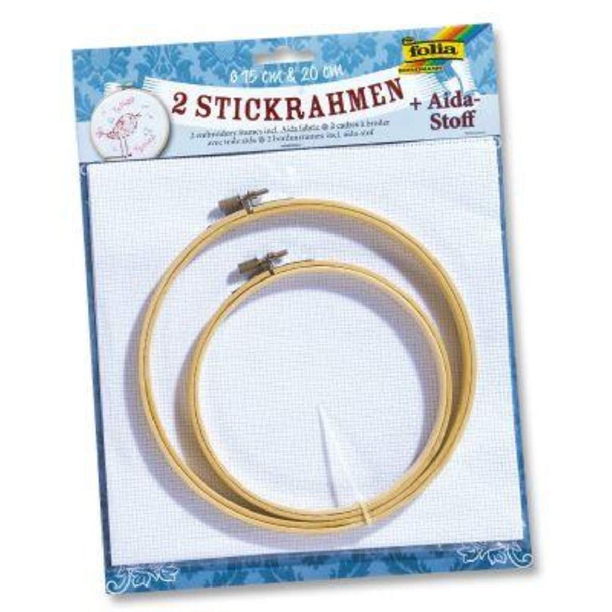 Folia Stickrahmen, 2 Stück