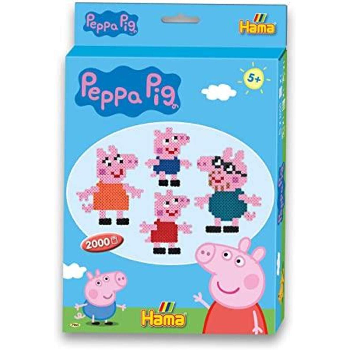 Hama Bügelperlen Perlen 7965 Kleines Geschenkset Peppa Wutz mit ca. 2.000 bunten