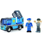 Hape Polizeiauto mit Sirene Polizist und Räuber