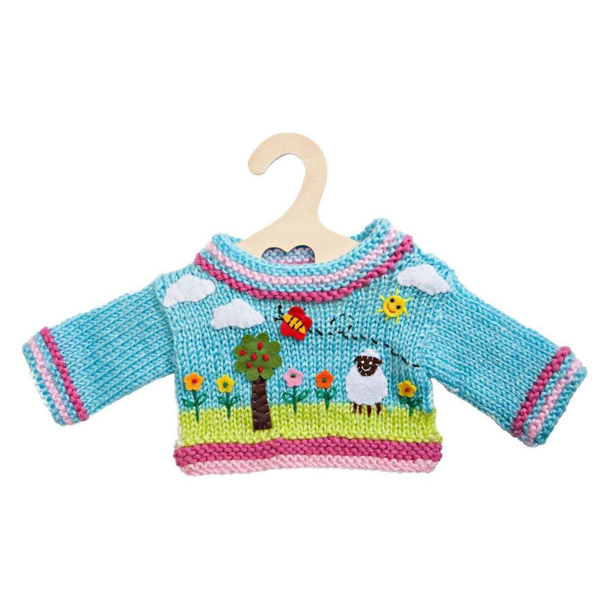 Heless Bunter Strickpullover, Größe 35-45 cm