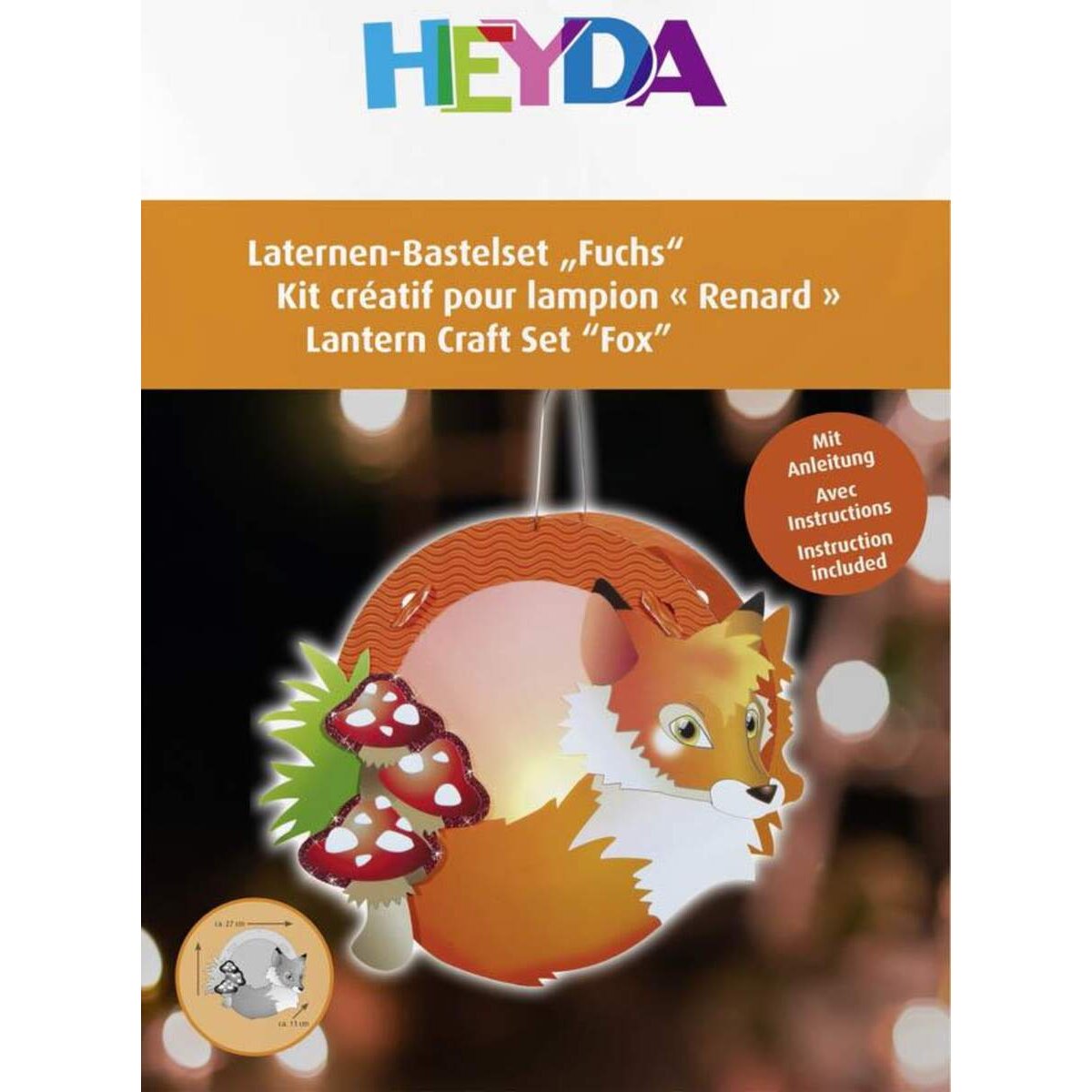 Heyda Laternen-Bastelset Fuchs
