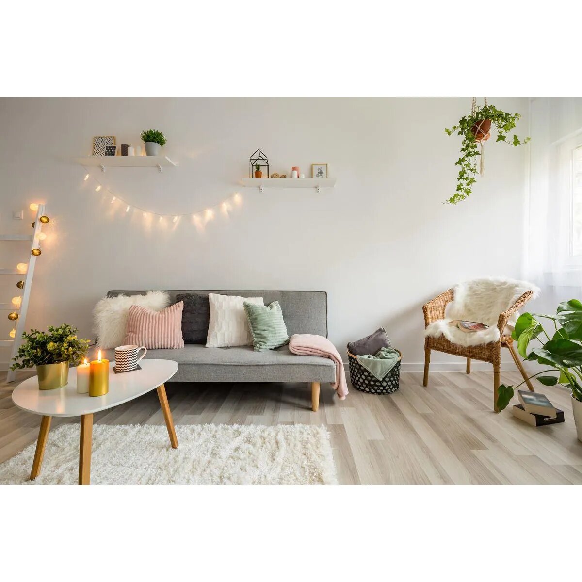 Idena LED Lichterkette Wäscheklammern mit 6h-Timer