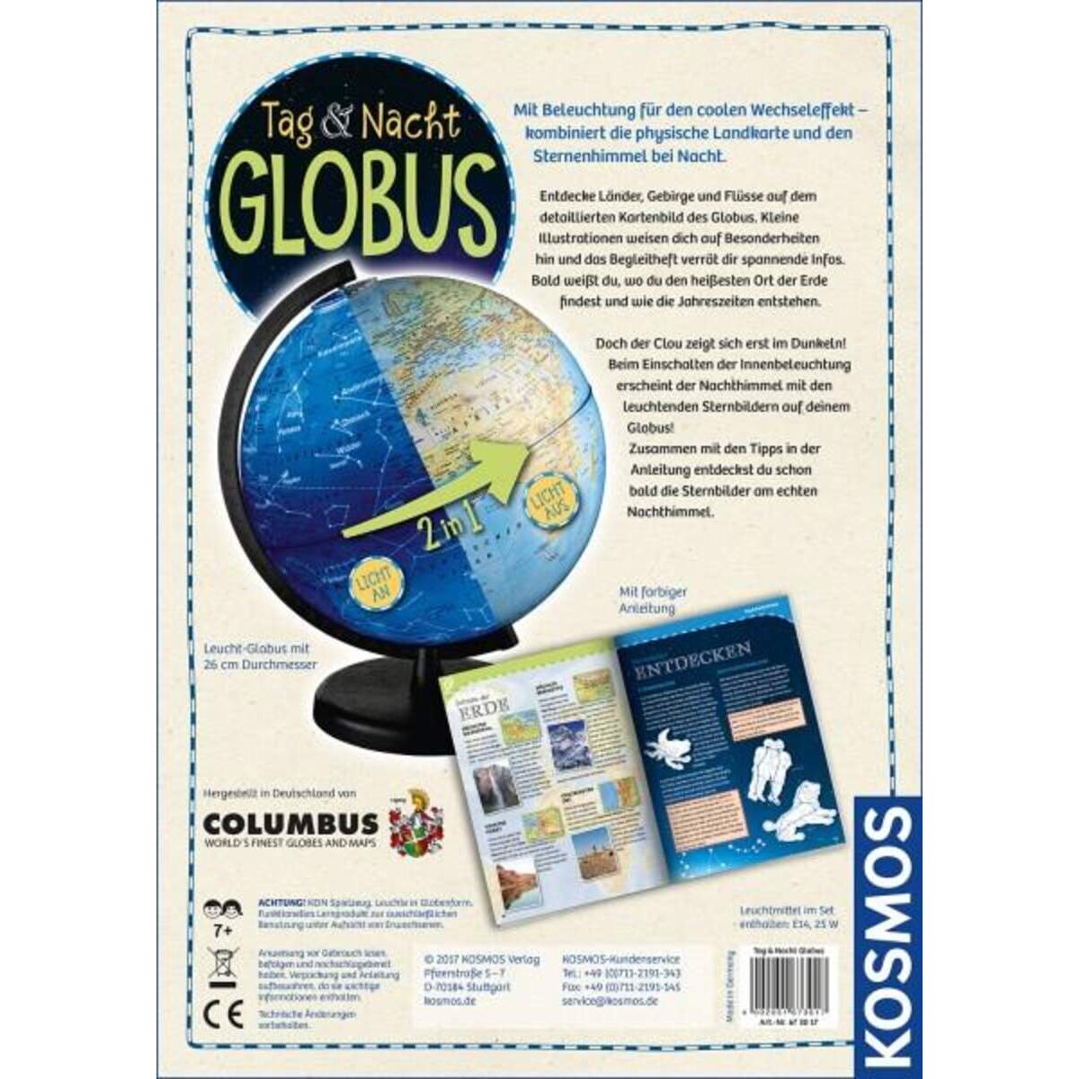KOSMOS Tag & Nacht Globus