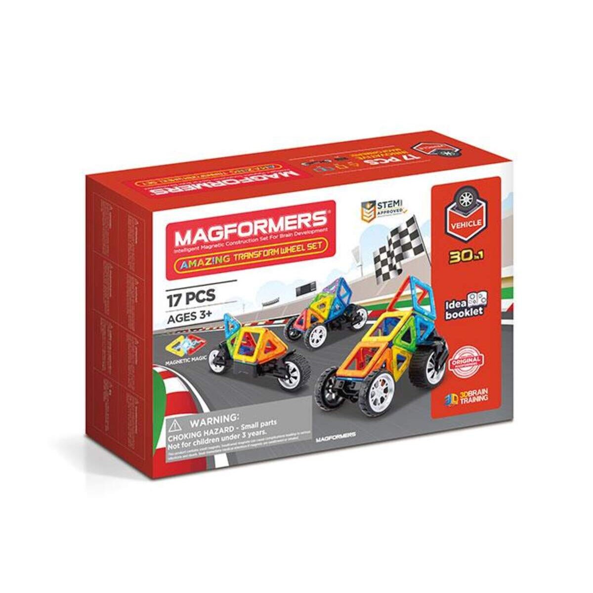 Magformers Fahrzeuge Set, 17 Teile
