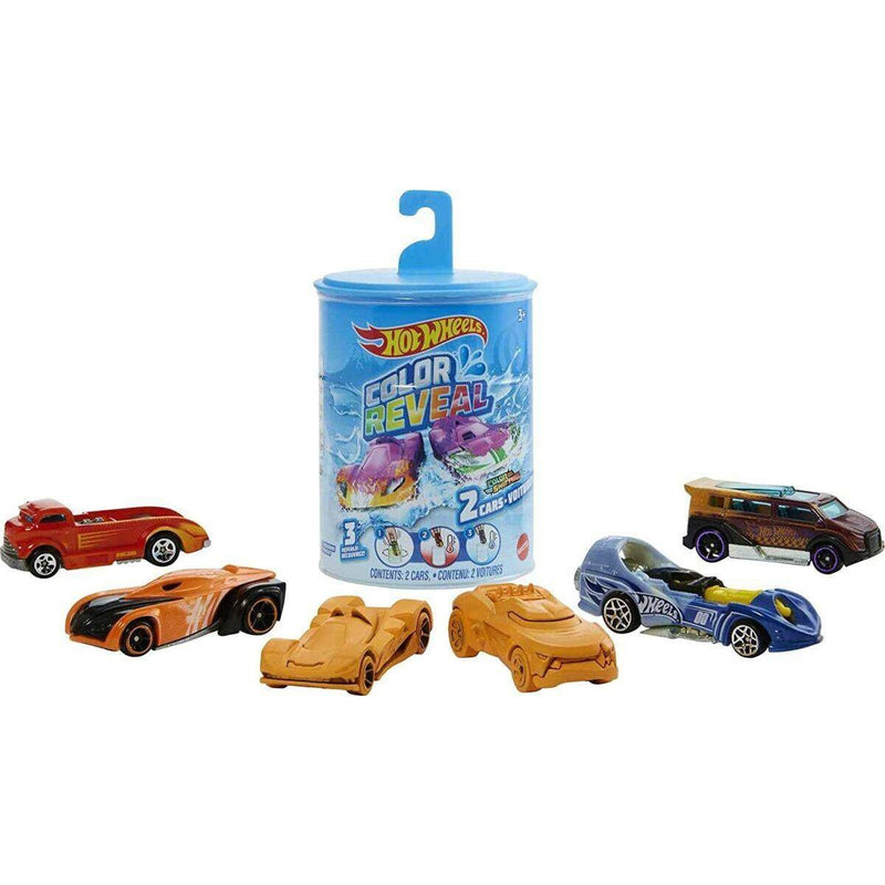 Hot Wheels Color Reveal Die-Cast 2er-Pack, Farbwechsel, 1 Packung, sortiert