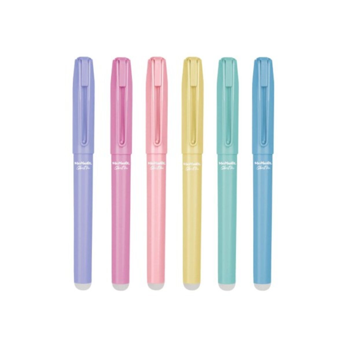McNeill Radierbarer Füller Ghost Pen Pastell mit Metallclip, 6 Farben sortiert
