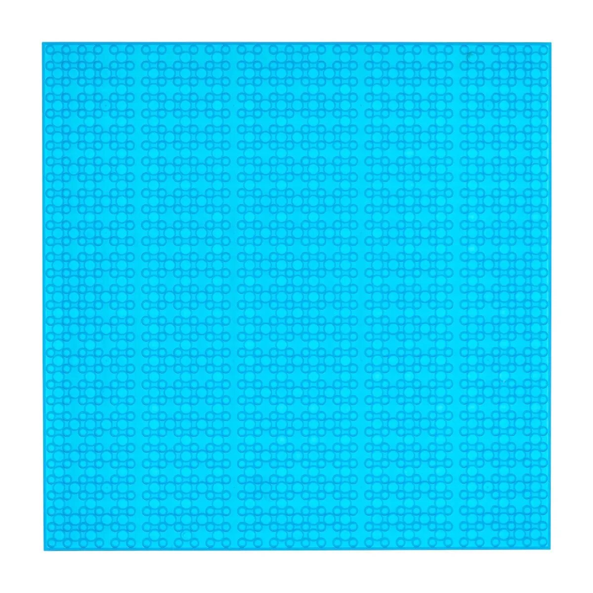 Open Bricks Bauplatte transparent / blau, 25,5 x 25,5 cm