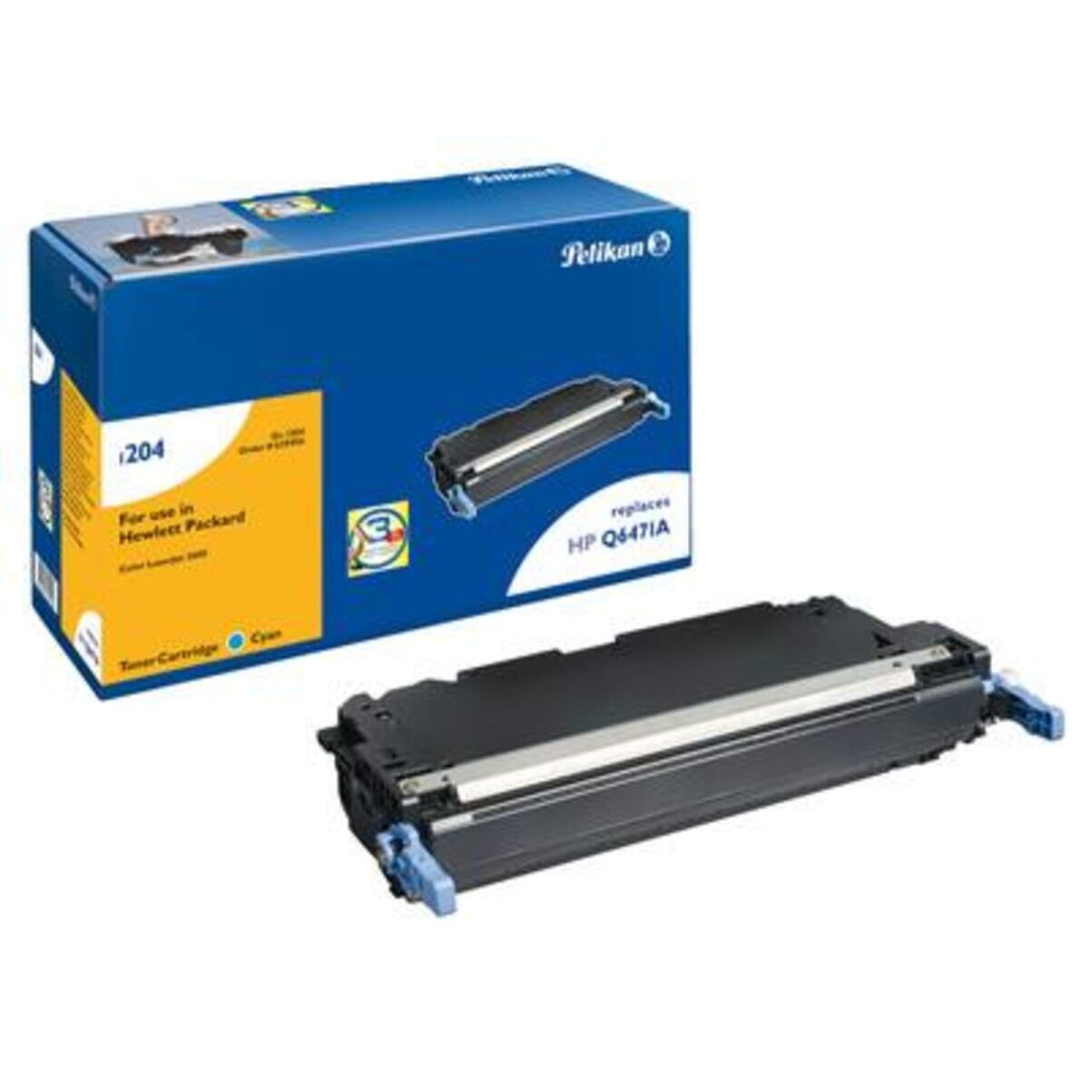 Pelikan Toner-Modul 1204 ersetzt HP Q6471A Cyan Blau 4000 Seiten