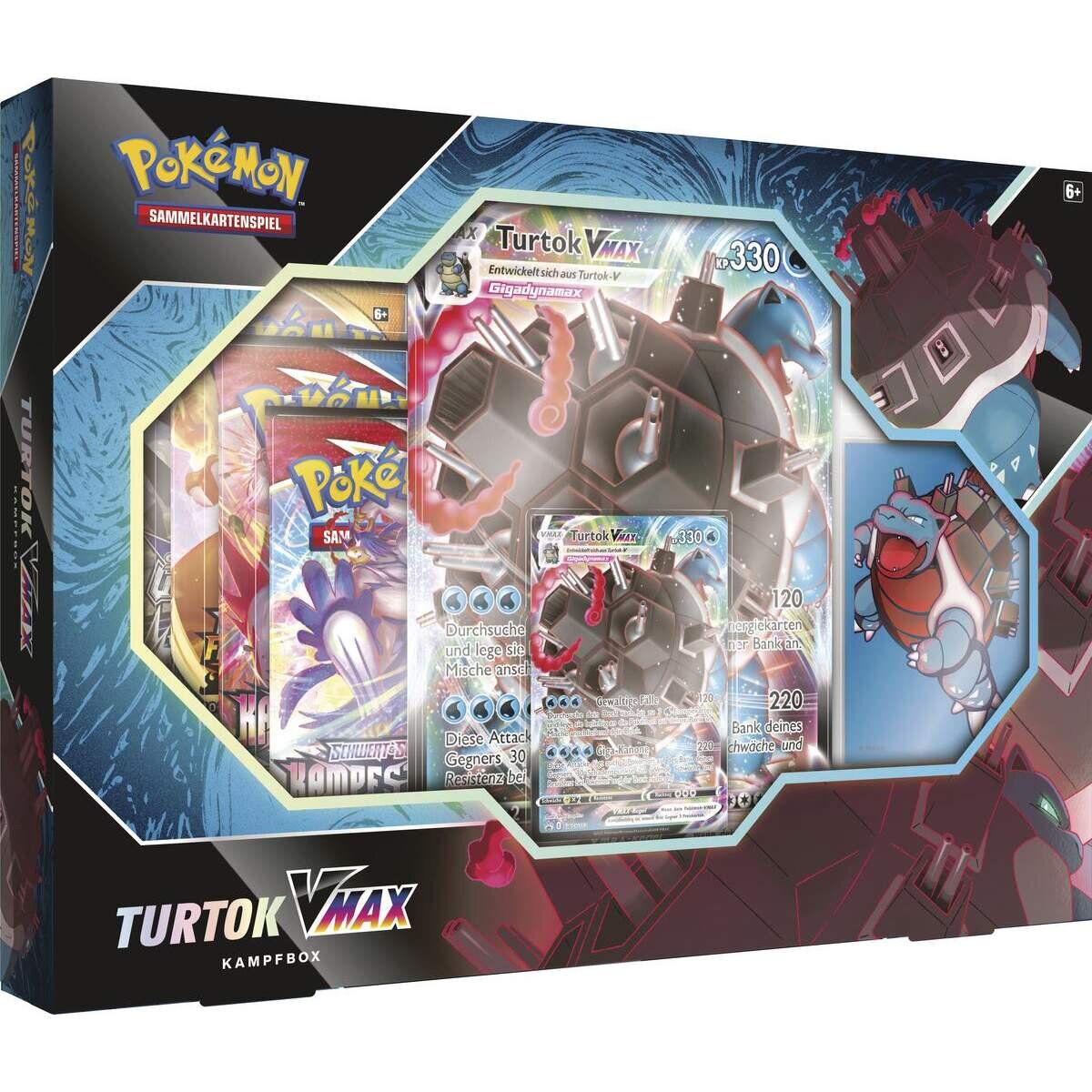Pokemon VMAX Battlebox Bisaflor ODER Turtok 1 Stück, sortiert