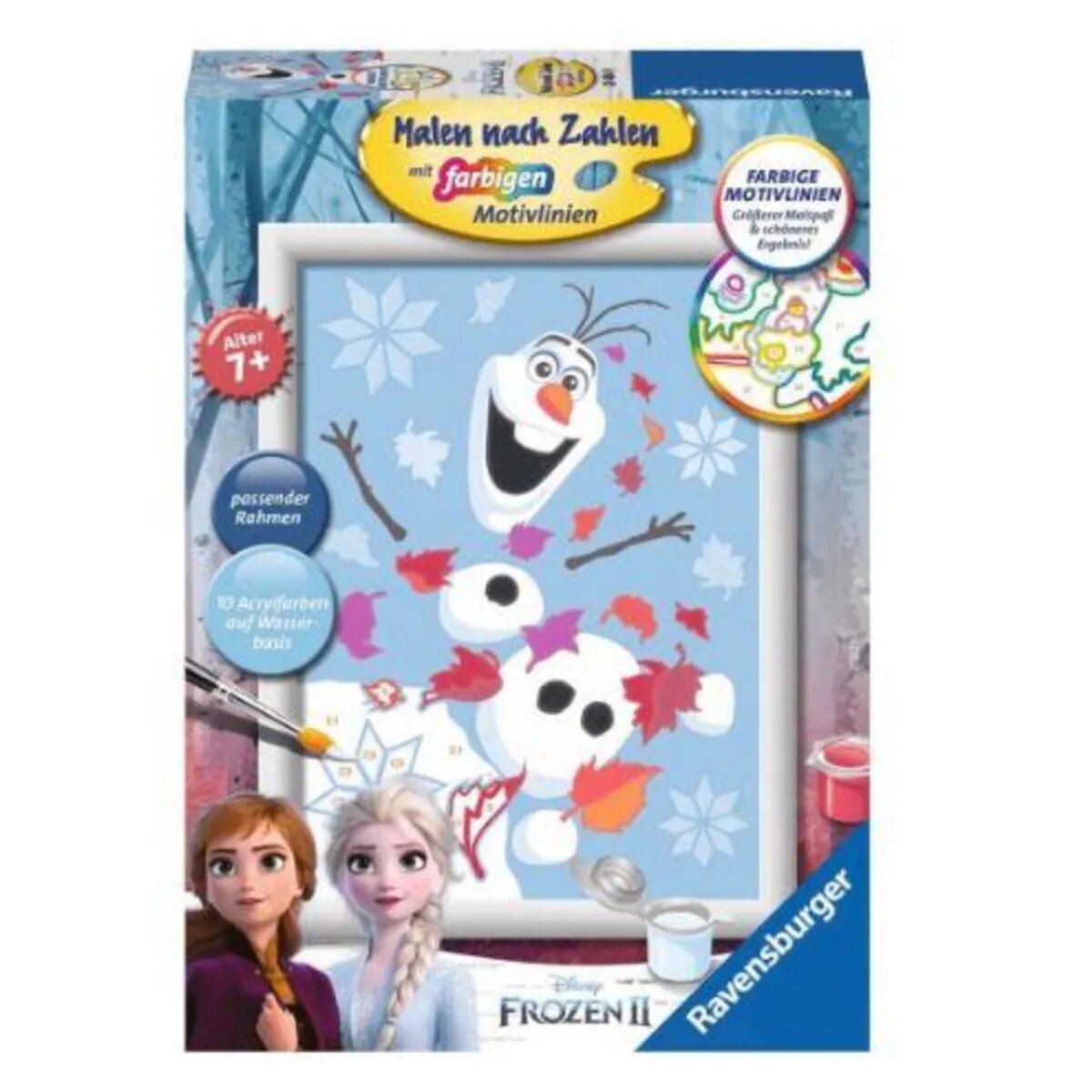 Ravensburger CreArt, Malen nach Zahlen - Fröhlicher Olaf