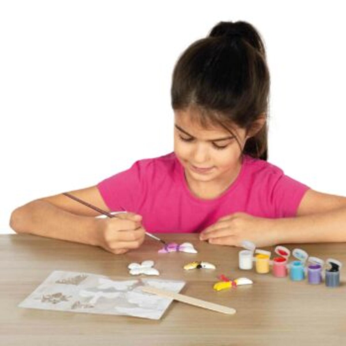 SES Creative Gießen und anmalen Glitzerschmetterlinge Bastelset für Kinder