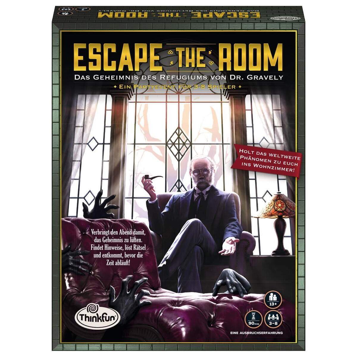 Ravensburger ThinkFun Escape the Room: Das Geheimnis des Refugiums von Dr. Gravely