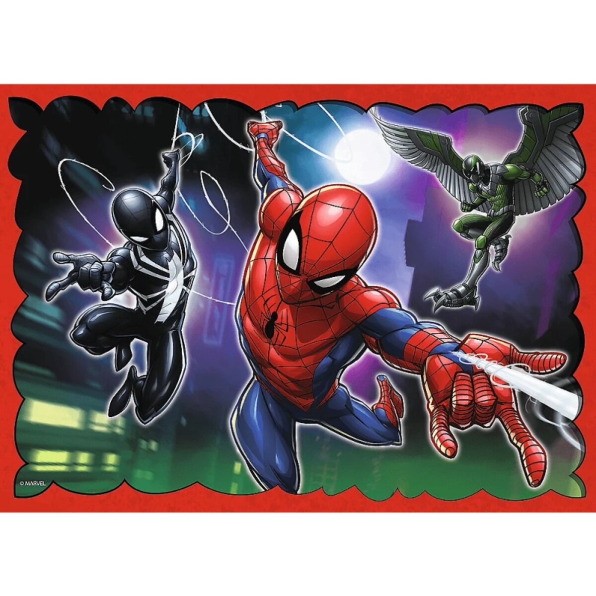 Trefl 4 in 1 Puzzle Der heldenhafte Spider-Man Marvel 285 x 205 mm