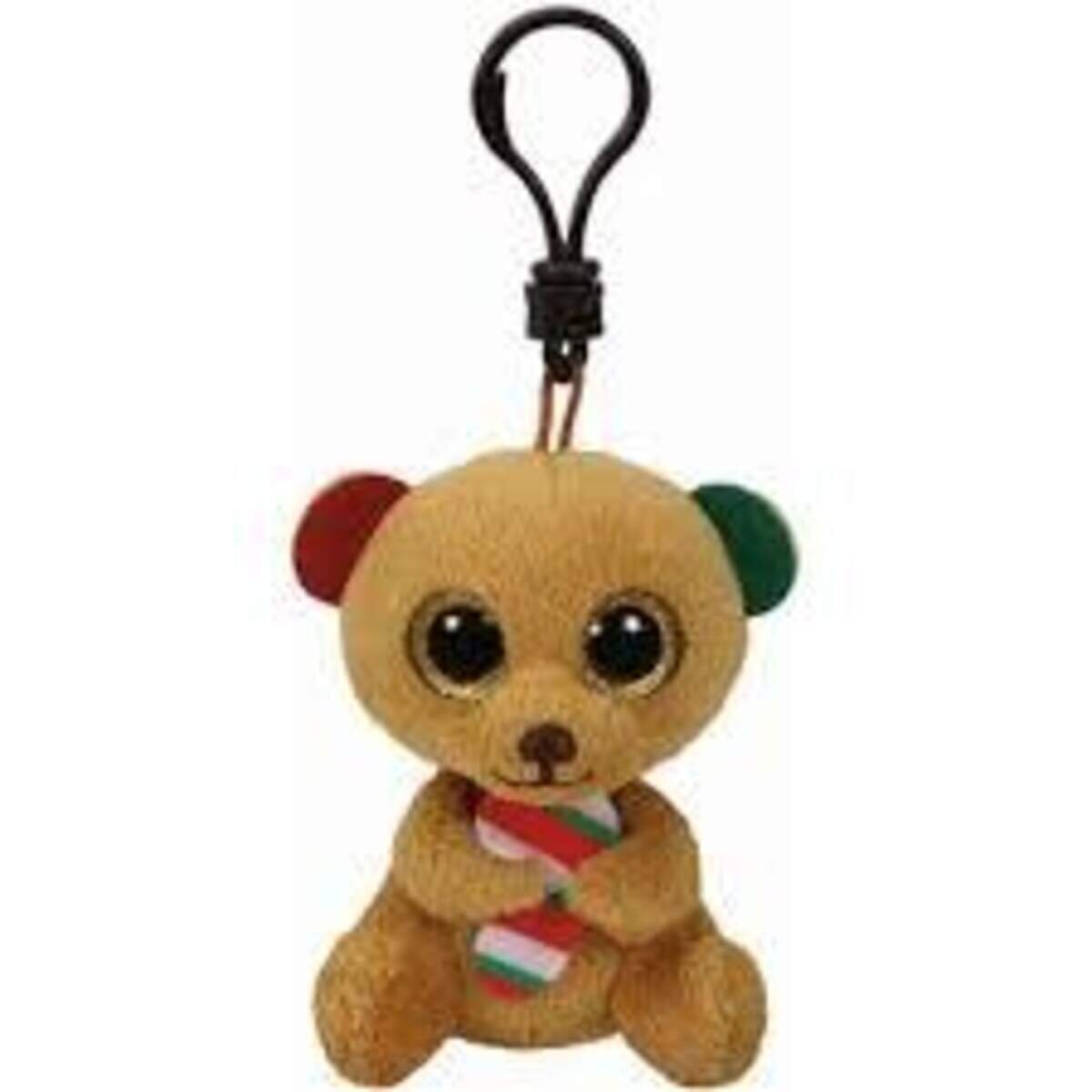 Ty Beanie Clip Bella, Bär mit Zuckerstange