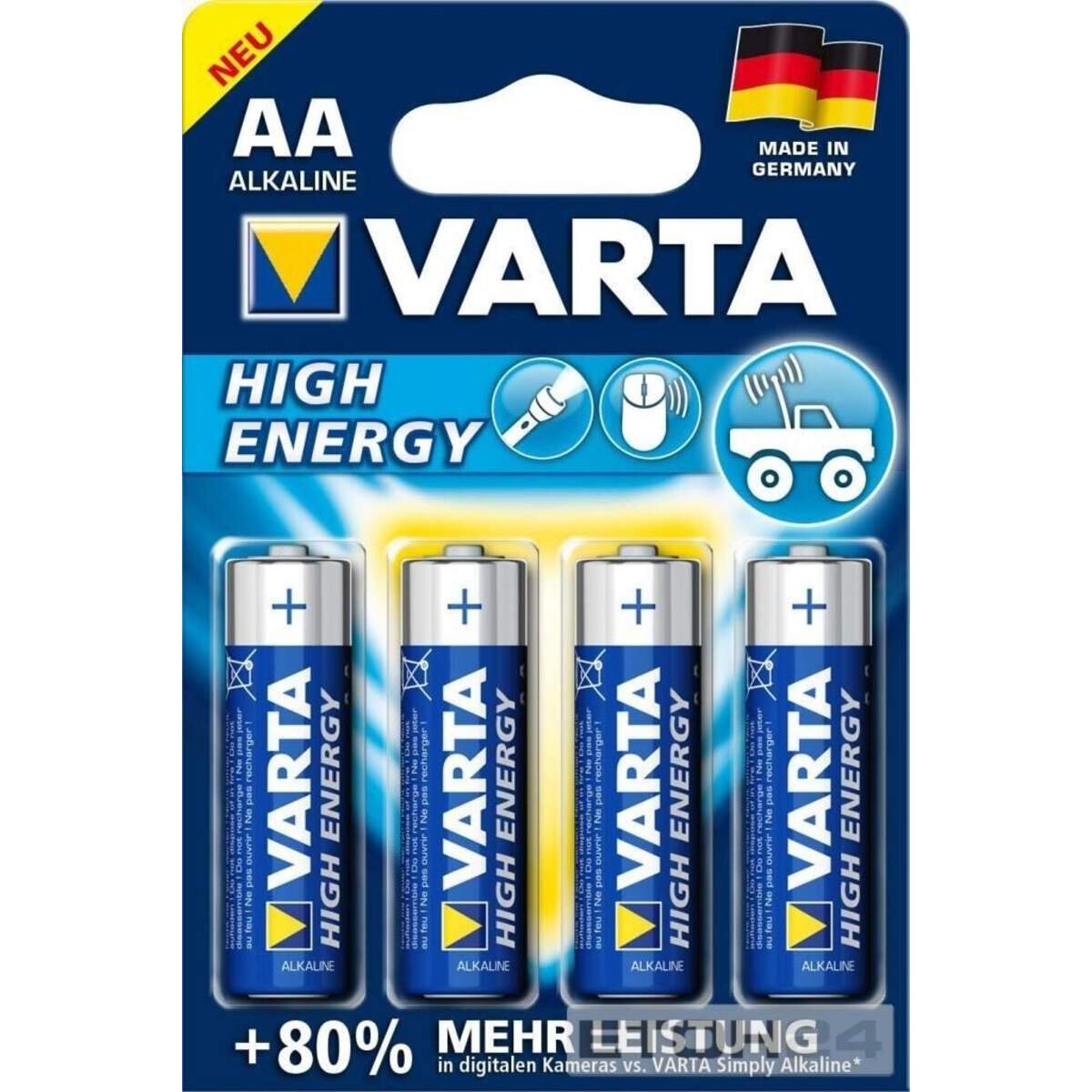 Varta Alkaline R6 Mignon AA VE4 4906