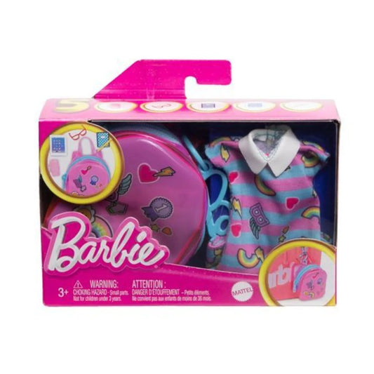 Barbie Fashion Kleidung und Deluxe-Tasche mit Zubehör, 1 Set, 3-fach sortiert