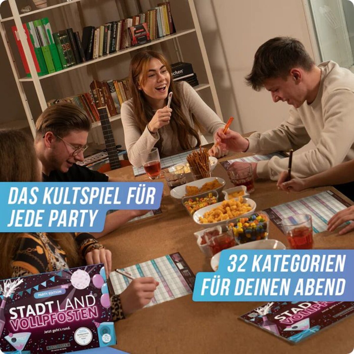 Denkriesen Stadt Land Vollpfosten - Party Edition "Jetzt geht's Rund"
