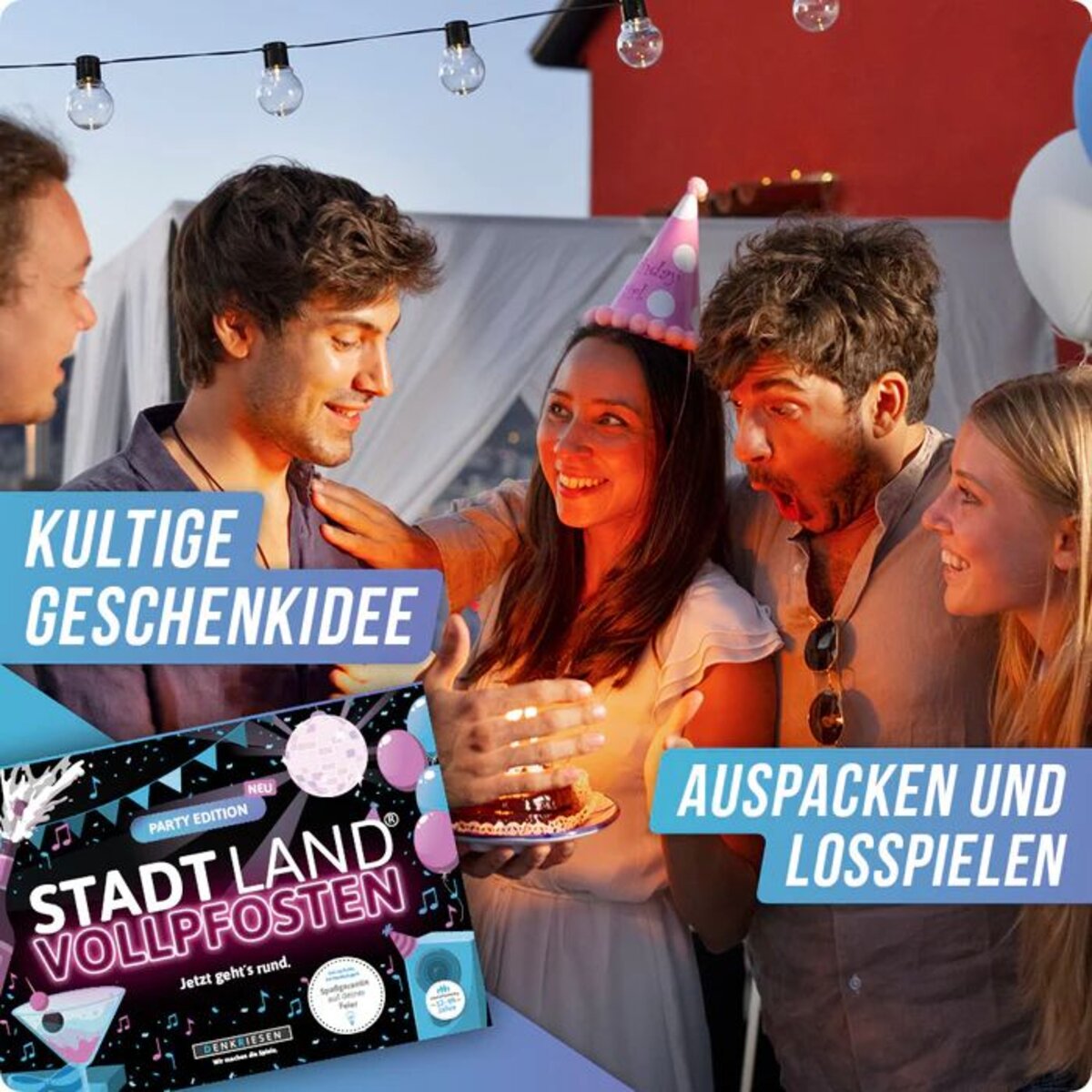 Denkriesen Stadt Land Vollpfosten - Party Edition "Jetzt geht's Rund"