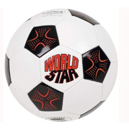 John Synthetik-Leder Fussball World-Star, 20cm, 280 300g, 1 Stück, 3-fach sortiert