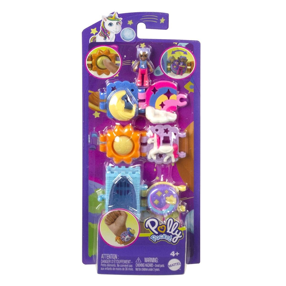 Mattel Polly Pocket Armbänder, 1 Stück, 3-fach sortiert