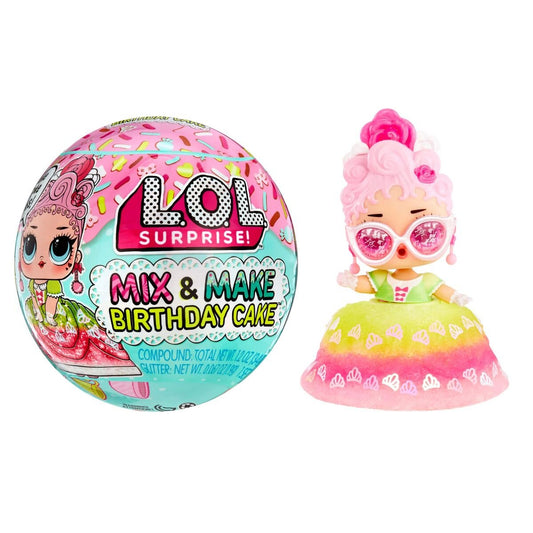 MGA Entertainment L.O.L. Suprise Mix & Make Birthday Cake Tots, 1 Stück, sortiert