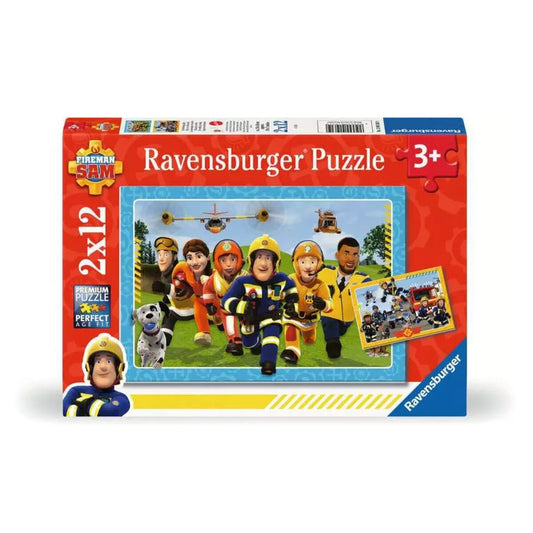 Ravensburger Kinderpuzzle-Die Rettung naht, 2x12 Teile