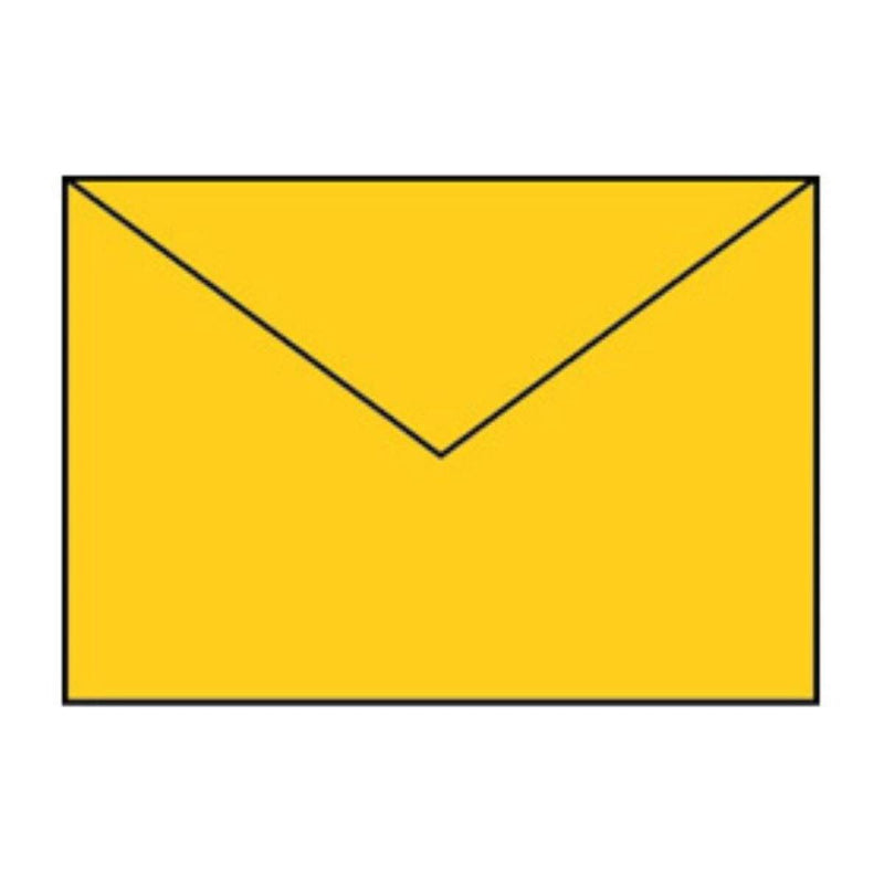 Rössler Coloretti Briefumschläge, C5, goldgelb, 5 Stück