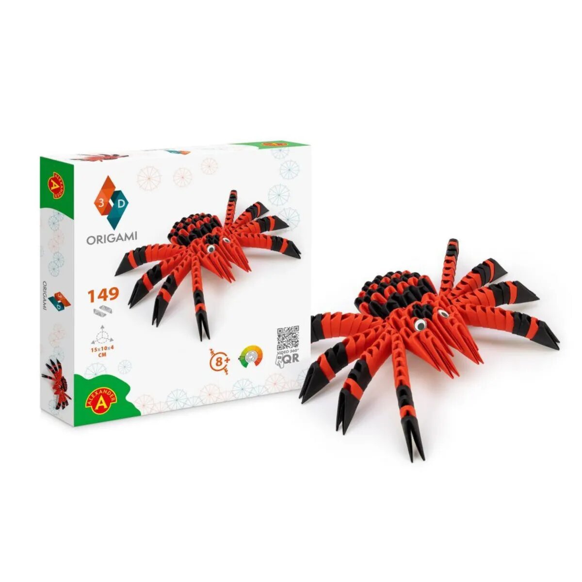 Alexander Toys ORIGAMI 3D – Spinne, 149 Teile