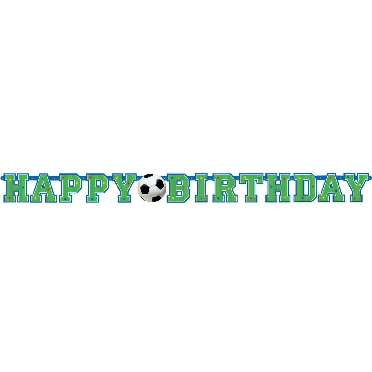 Riethmüller Partykette Fußball Happy Birthday 130x10cm