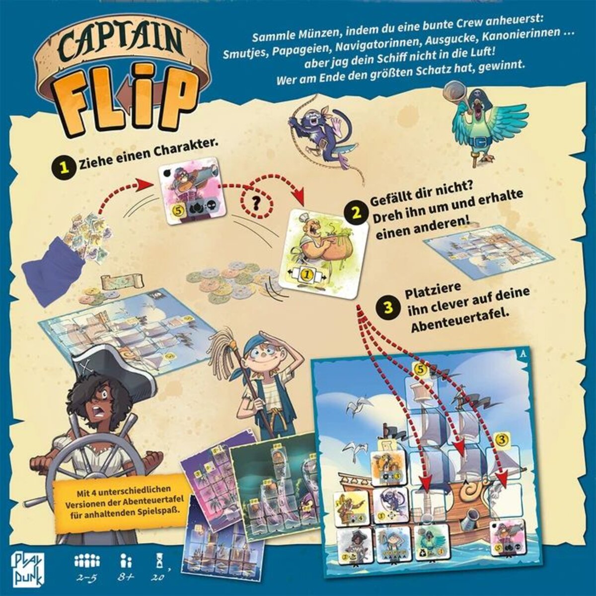 Asmodee PlayPunk Captain Flip