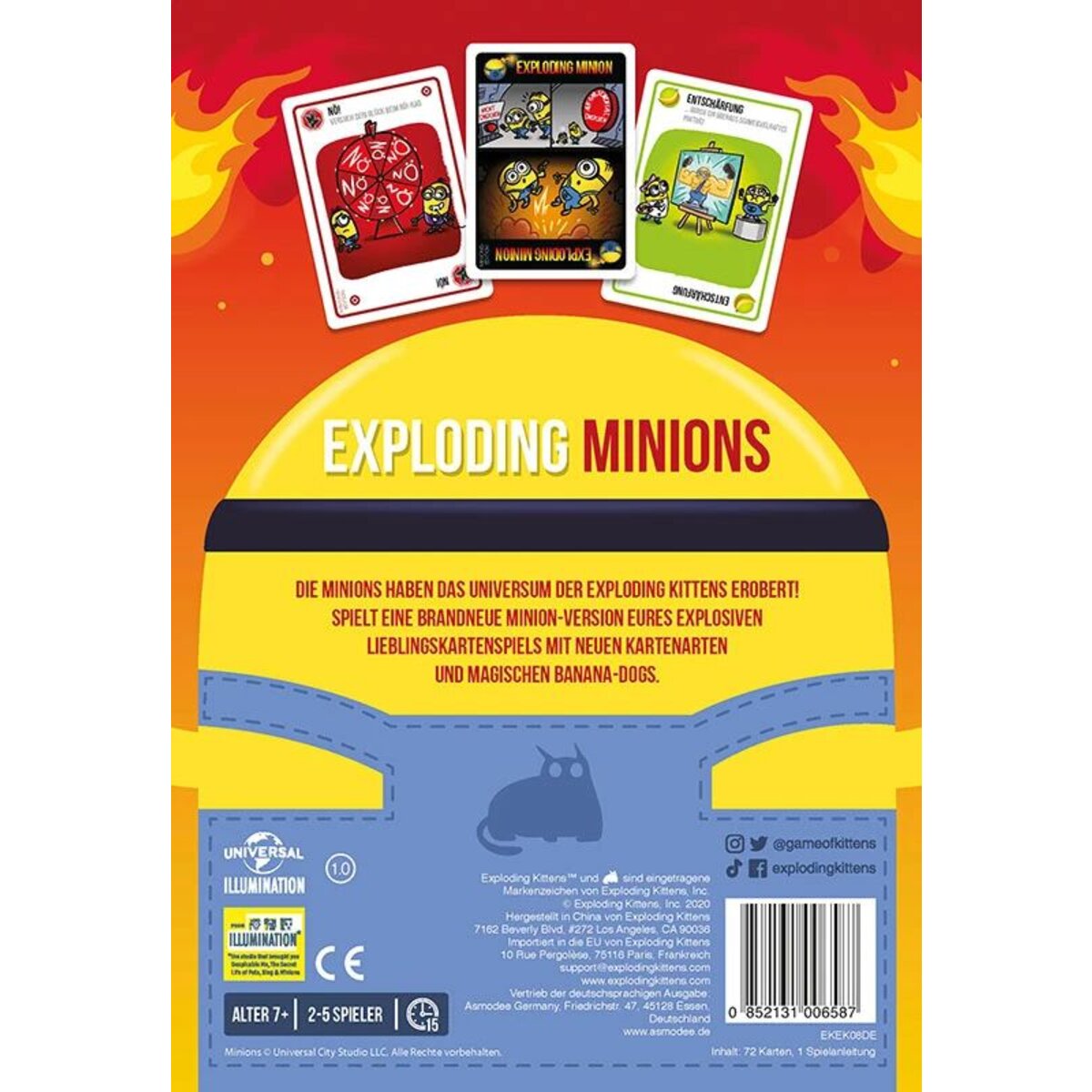 Asmodee Exploding Kittens Kartenspiel Exploding Minions