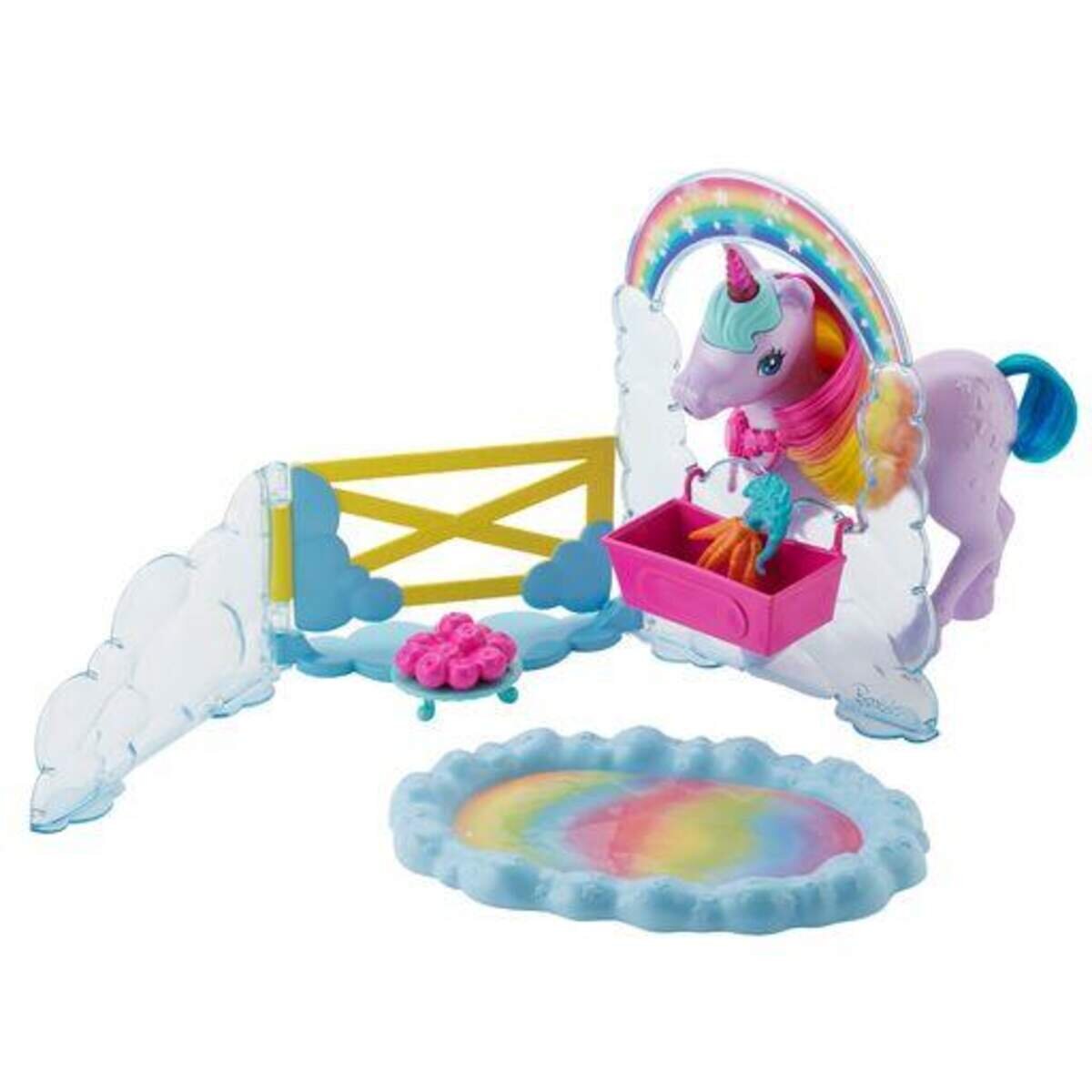 Barbie Dreamtopia Prinzessin Puppe inkl. Einhorn mit Farbwechsel, Set