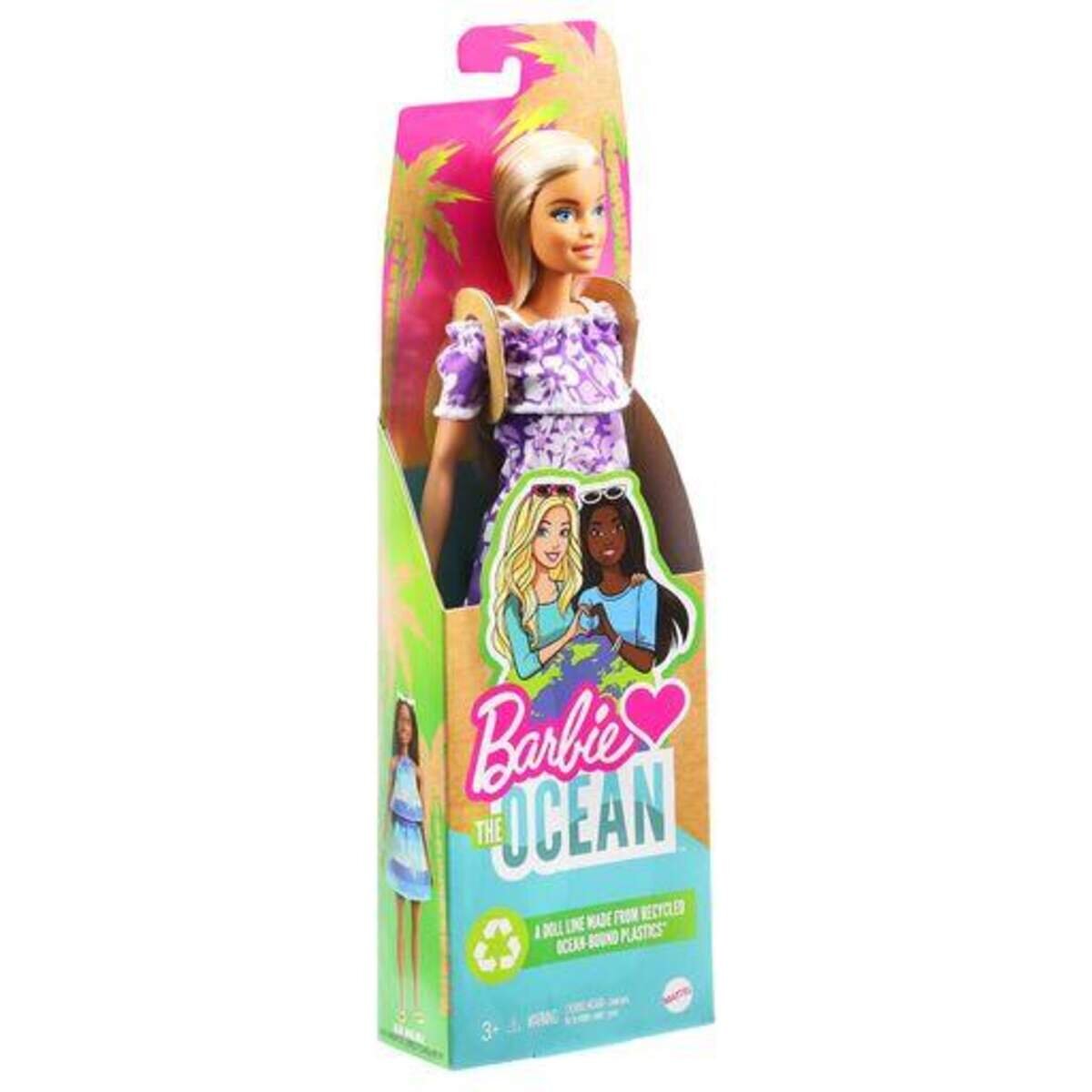 Barbie Loves the Ocean - Malibu Barbie 50th Anniversary Puppe, 1 Stück, 3-fach sortiert