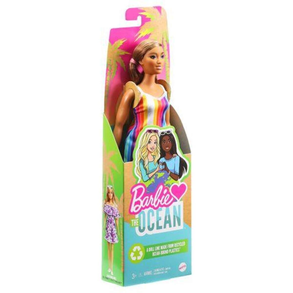 Barbie Loves the Ocean - Malibu Barbie 50th Anniversary Puppe, 1 Stück, 3-fach sortiert